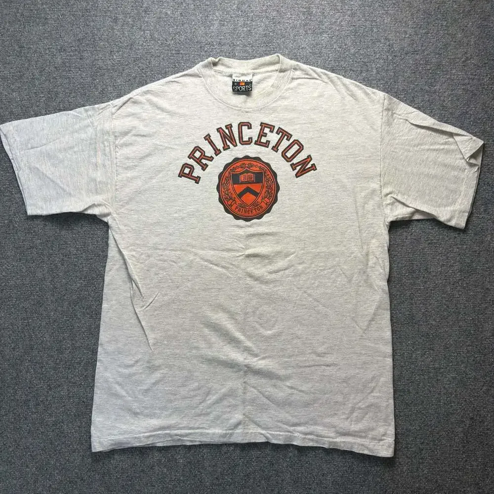 Vintage 90s Signal Sports Princeton University University Crest Graphic T-Shirt